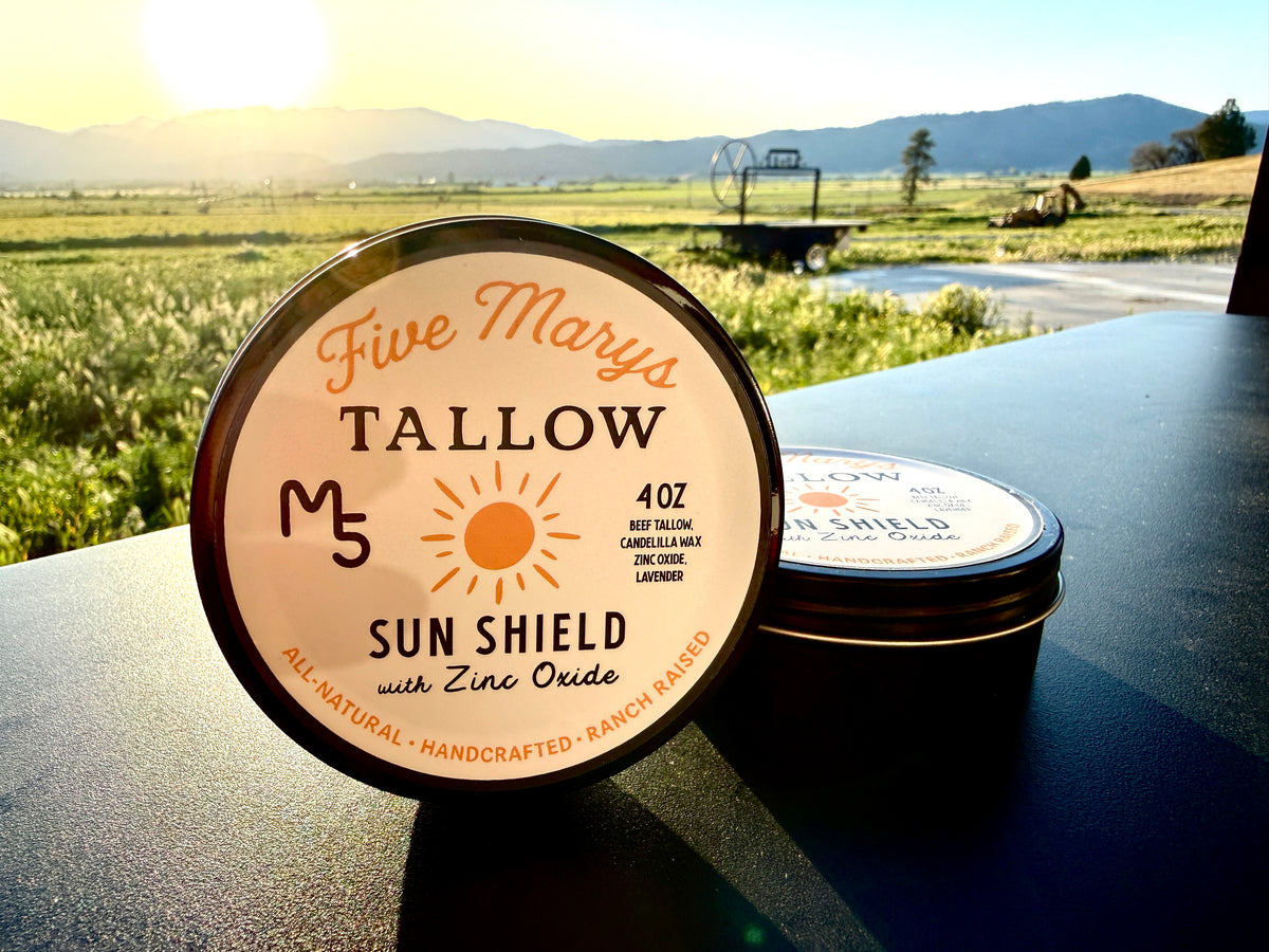 Tallow Sun Shield with Zinc – Five Marys Ranch
