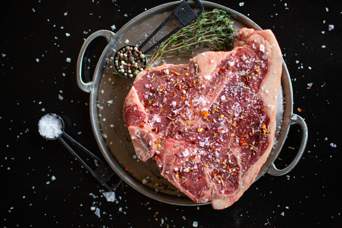 Bloody Mary Pellet Grill T Bone Steak Porterhouse Steak – Five