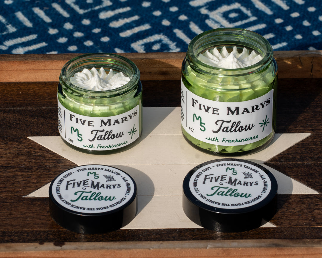 Face Tallow : Castor & Frankincense – Five Marys Ranch