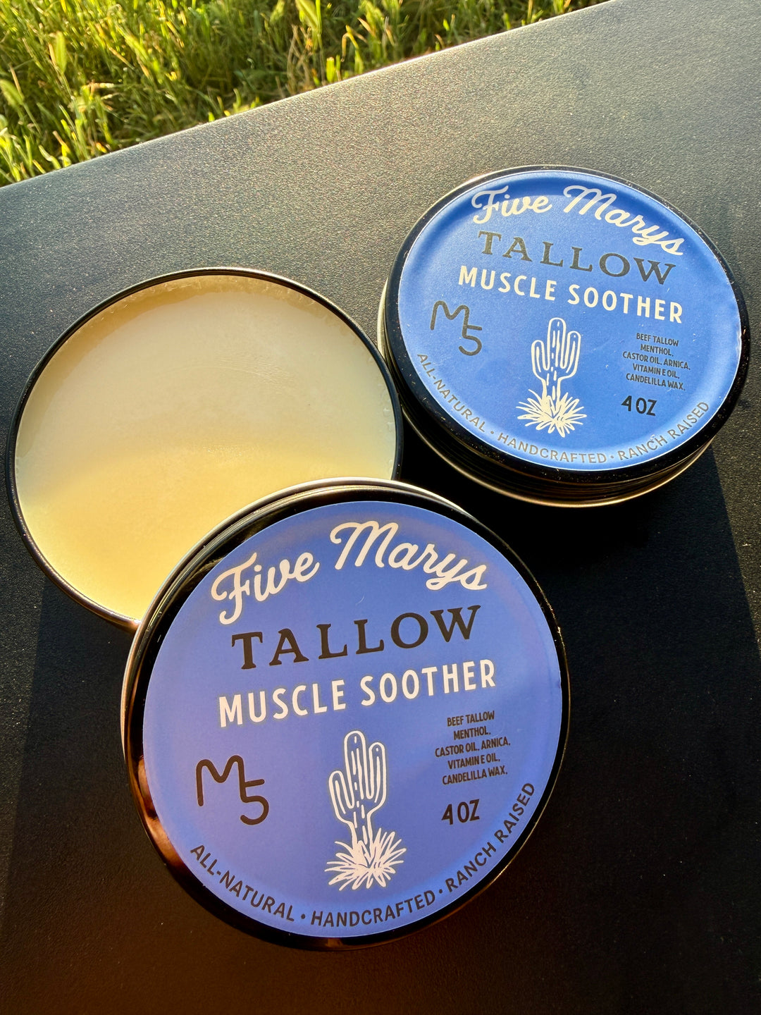 Tallow Muscle Soother with Arnica – Five Marys Ranch