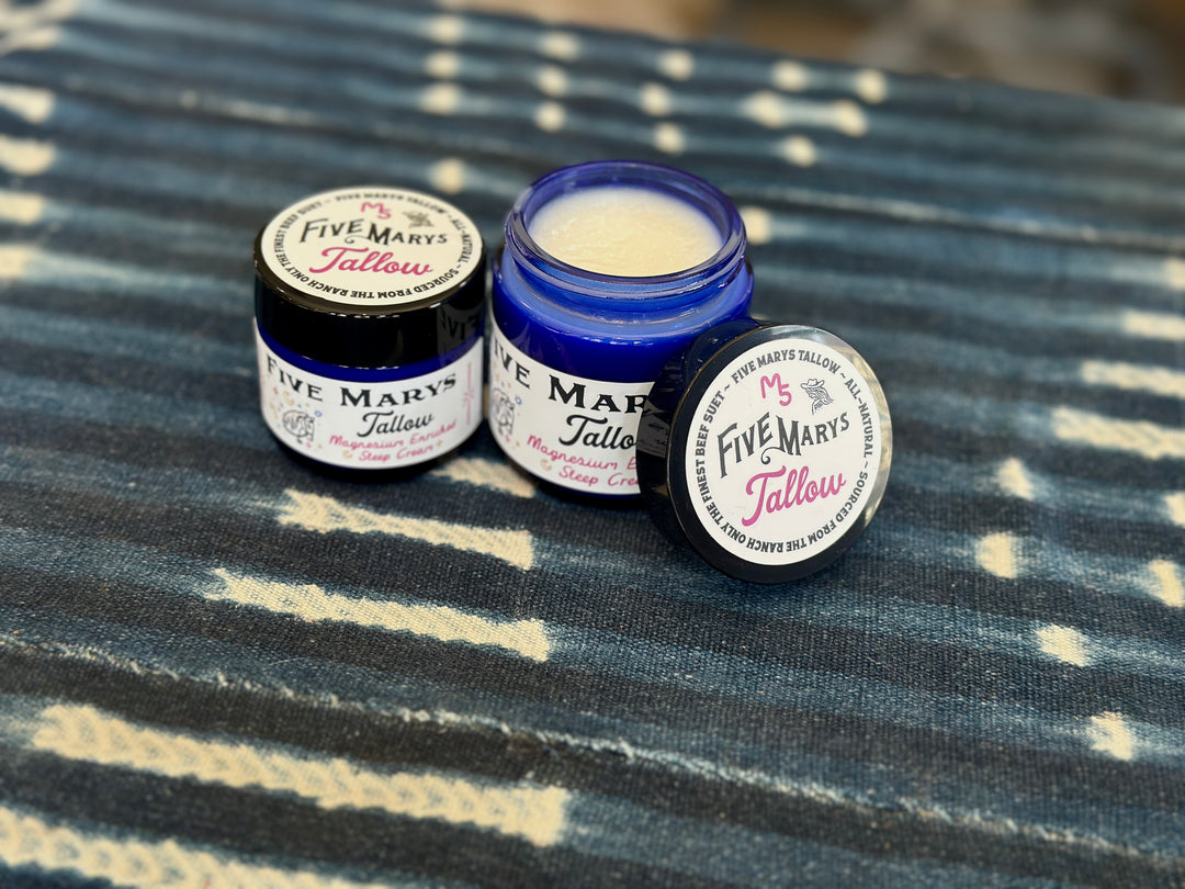 Magnesium Enriched Sleep Tallow Cream – Five Marys Ranch